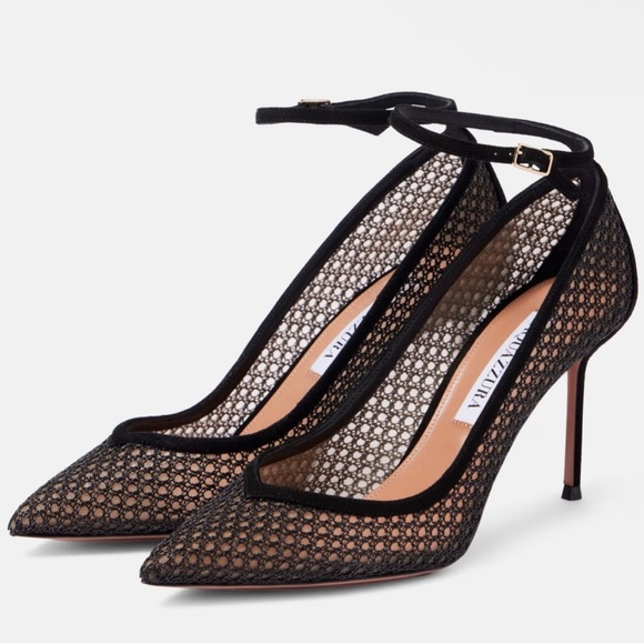 Aquazzura Asha Mesh Pumps - Picture 2 of 16